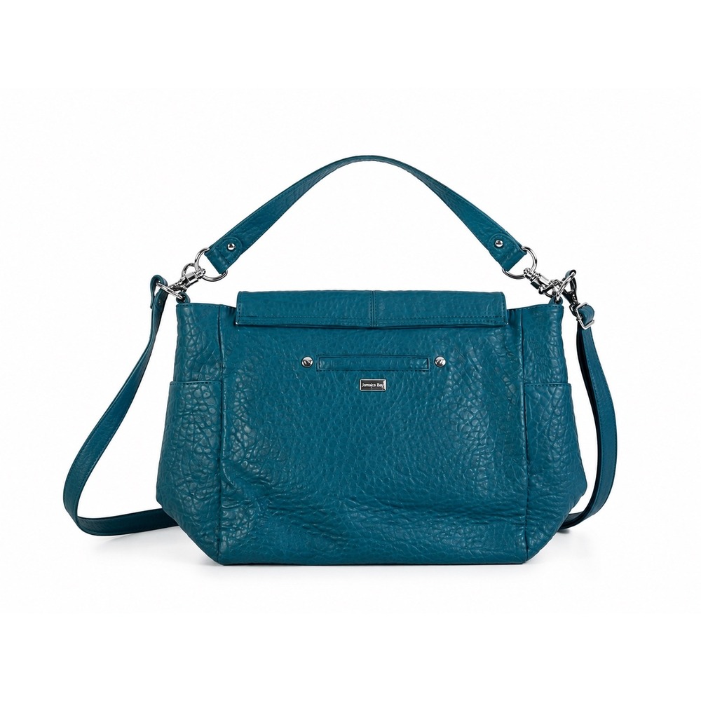 Jewell by Thirty-One Vintage Teal Pebbled Faux Leather Crossbody Bag